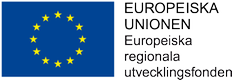 Logga för den europeiska regionala utvecklingsfonden.