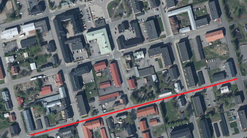 Karta över gata